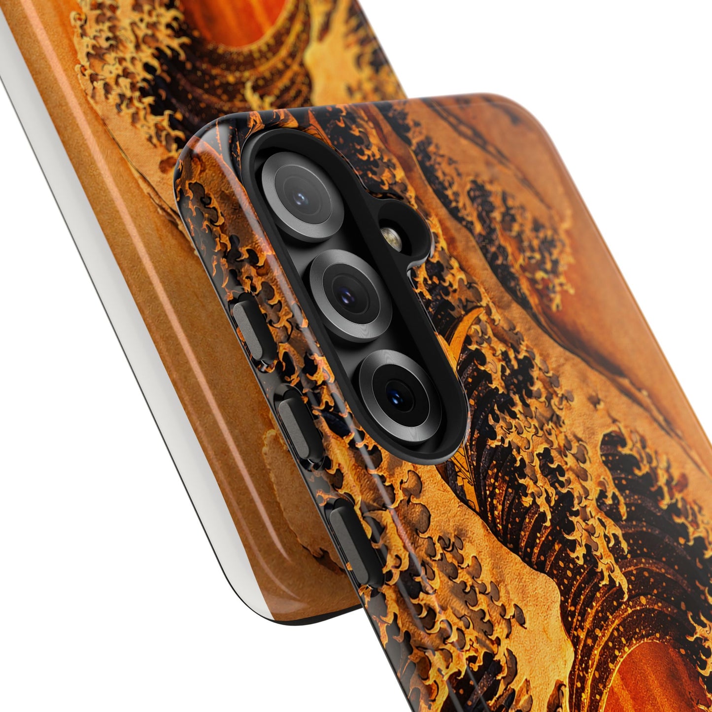 Golden Wave Tough Phone Case – Hokusai Sunset Japanese Art