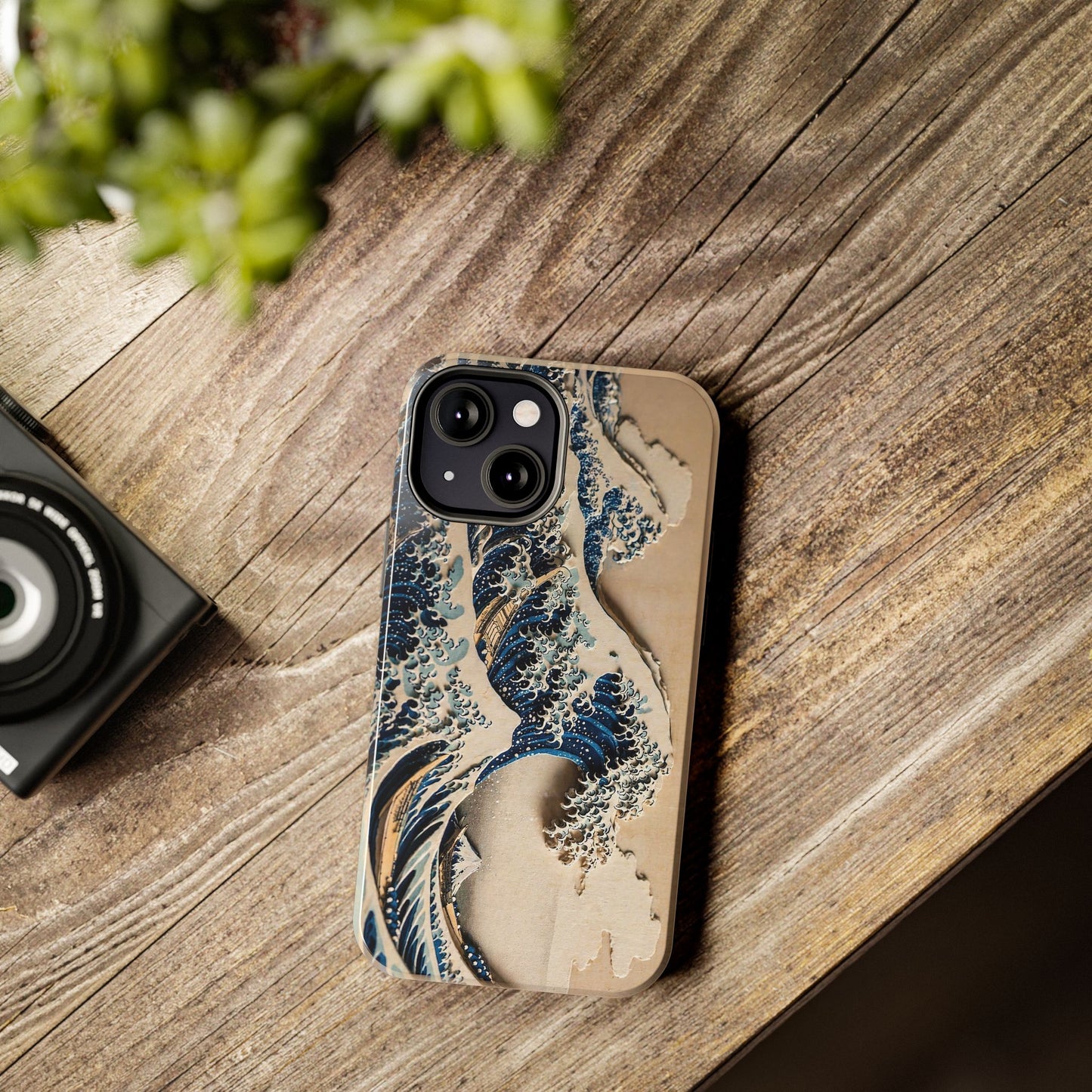 Great Wave 3D Shadow Relief Tough Phone Case – Hokusai Japanese Art