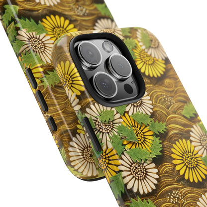 Japanese Dandelion Morning Glow Tough Phone Case | Kamisaka Sekka 1901 | Meiji Era Art