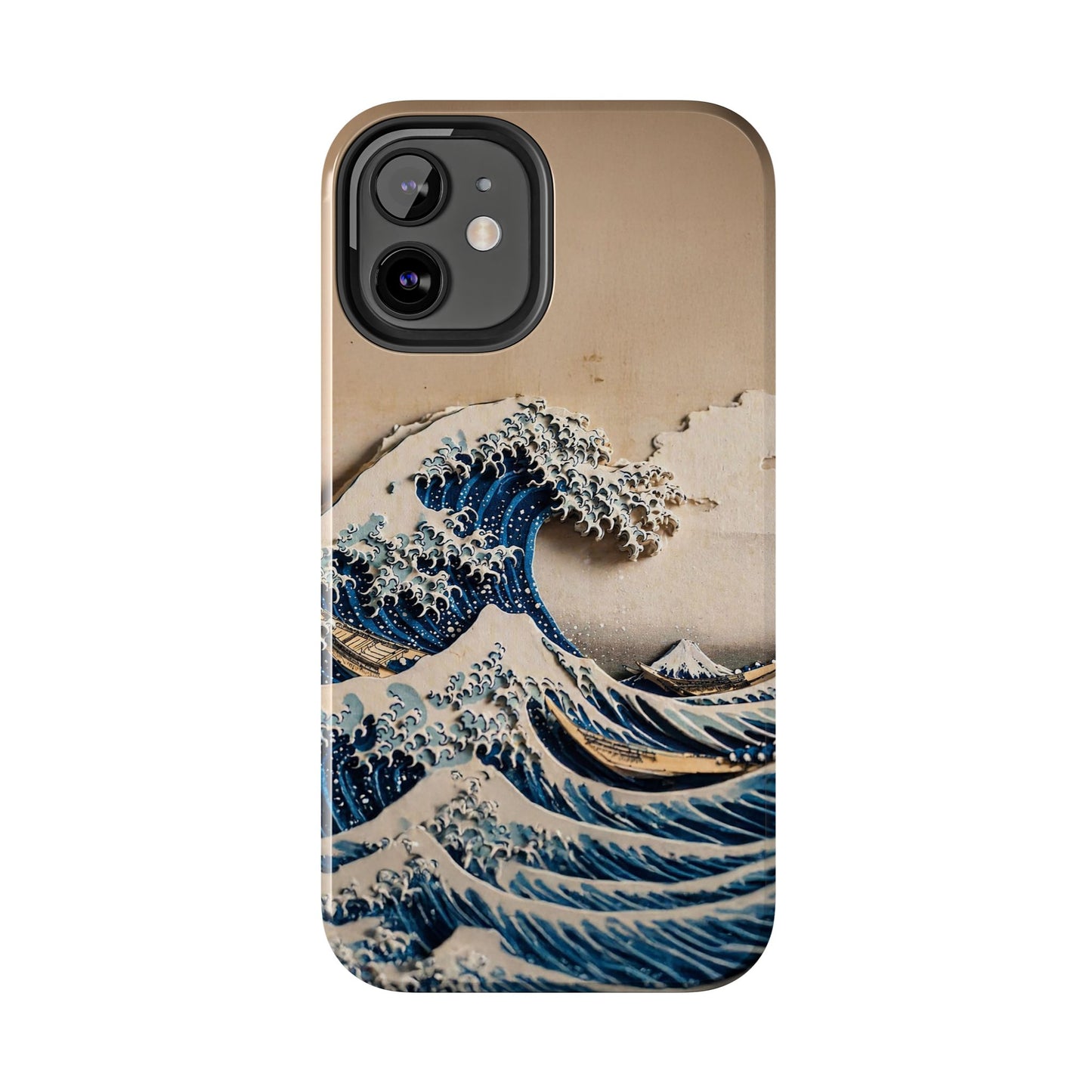 Japanese Great Wave Phone Case | Hokusai Katsushika 3D Art | Edo Era Masterpiece | Fuji Mountain
