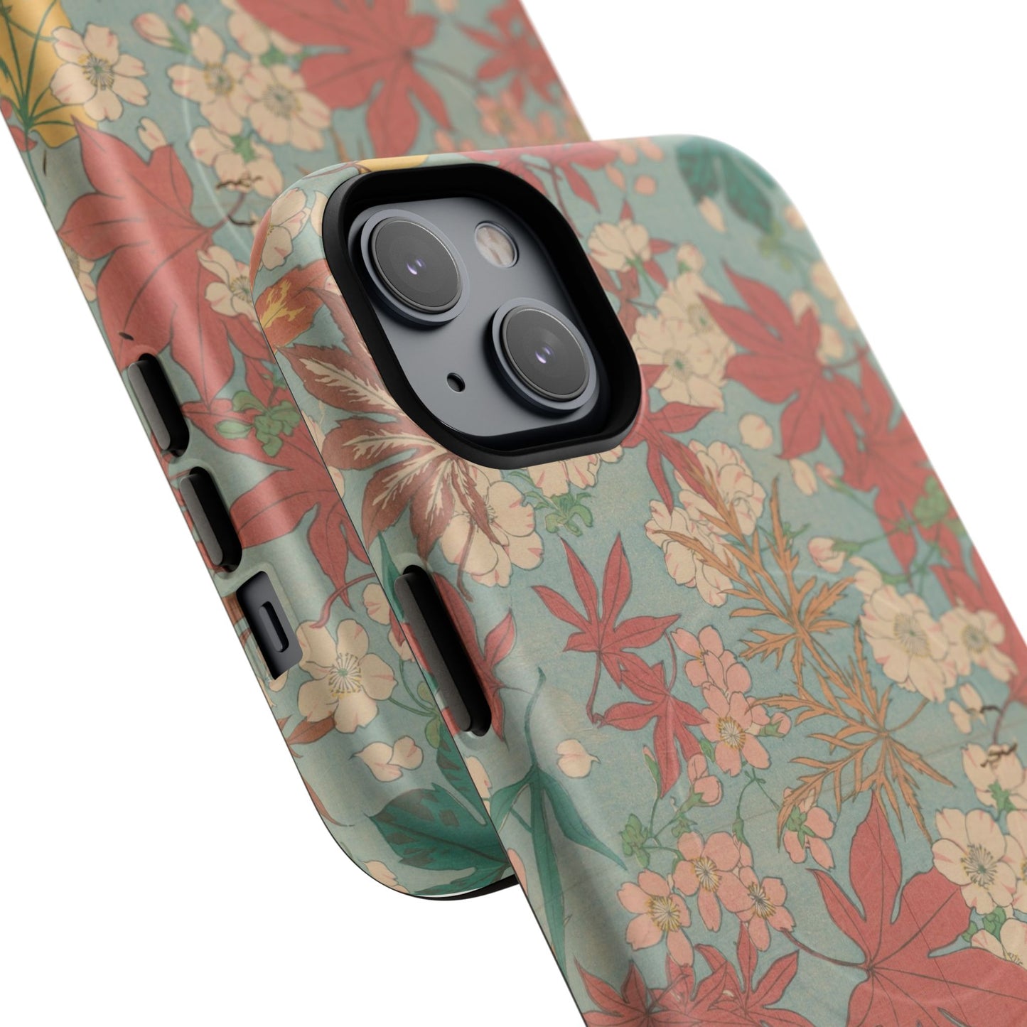 Meiji Era Maple & Autumn Bloom Phone Case | "Chiyogami Mihon" Japanese Archive Art