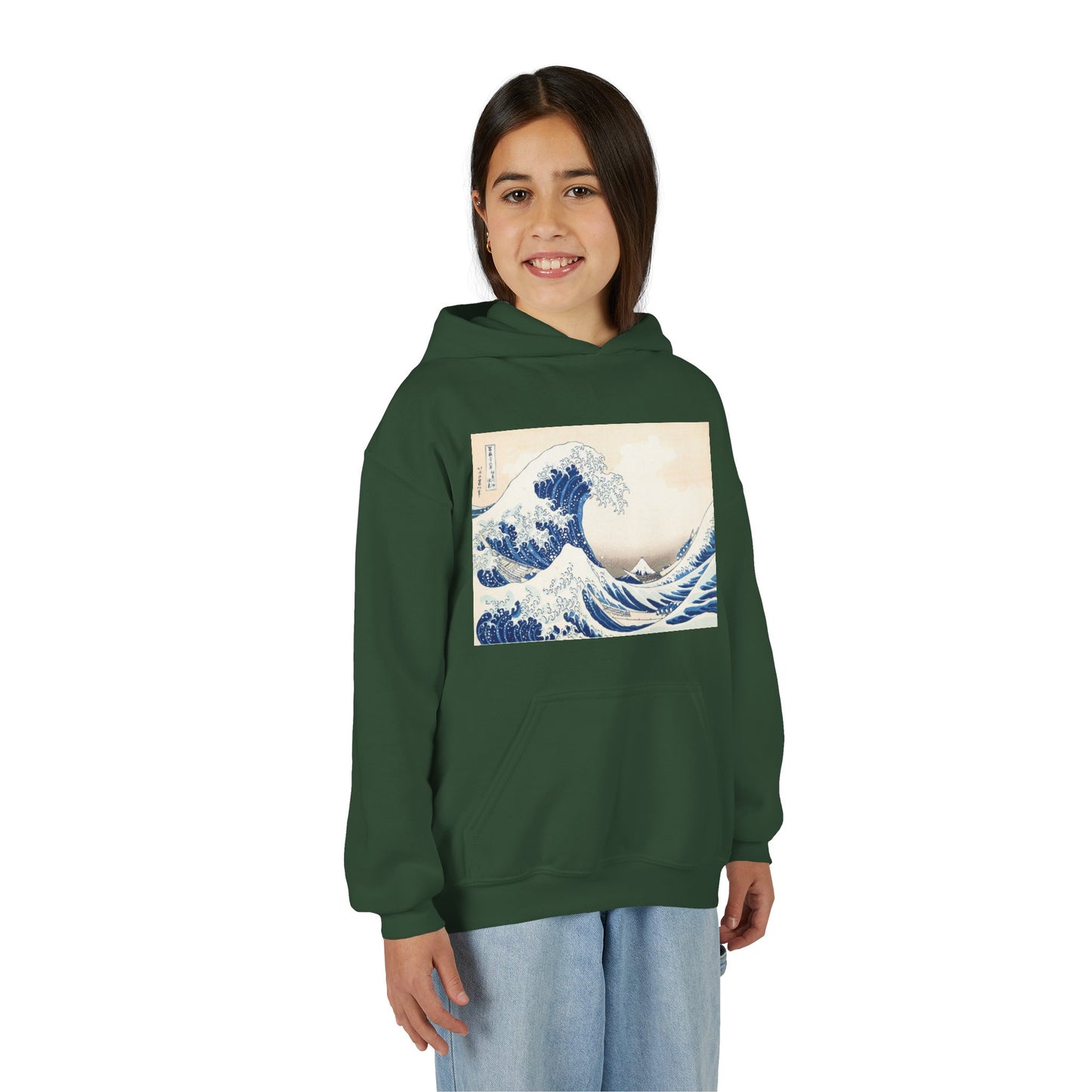 Great Wave off Kanagawa Kids Hoodie - Hokusai Japanese Art Youth Sweatshirt