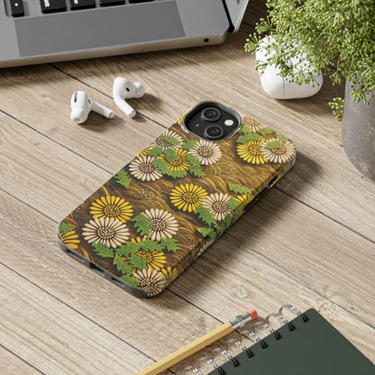 Japanese Dandelion Morning Glow Tough Phone Case | Kamisaka Sekka 1901 | Meiji Era Art