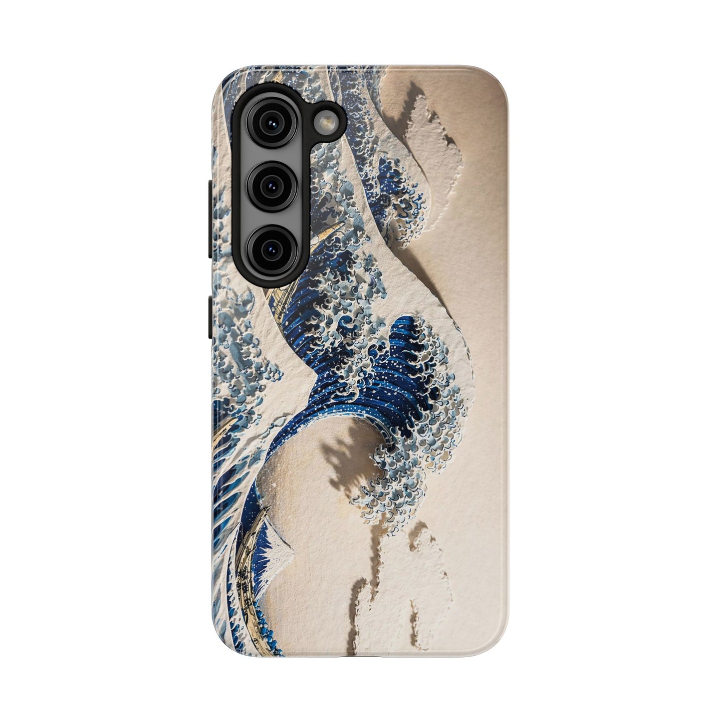 Great Wave 3D Embossed Tough Phone Case – Hokusai Japanese Art