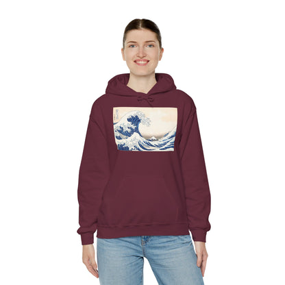 Great Wave off Kanagawa Hoodie - Hokusai Japanese Ukiyo-e Unisex Sweatshirt