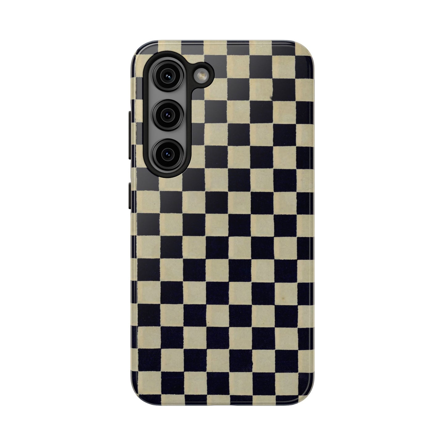 Ichimatsu Check Phone Case | Japanese Chiyogami Art | Taisho Modern Design 1926