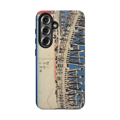 浮世絵ブリッジ・ミニマルスマホケース Ukiyo-e Bridge Minimalist Phone Case
