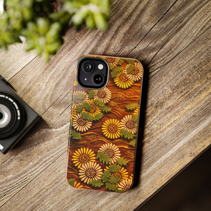 Japanese Dandelion Sunset Glow Tough Phone Case | Kamisaka Sekka 1901 | Meiji Era Art