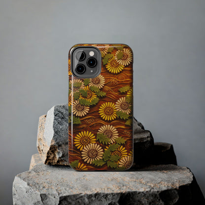 Japanese Dandelion Sunset Glow Tough Phone Case | Kamisaka Sekka 1901 | Meiji Era Art