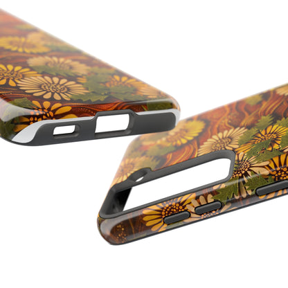 Japanese Dandelion Sunset Glow Tough Phone Case | Kamisaka Sekka 1901 | Meiji Era Art