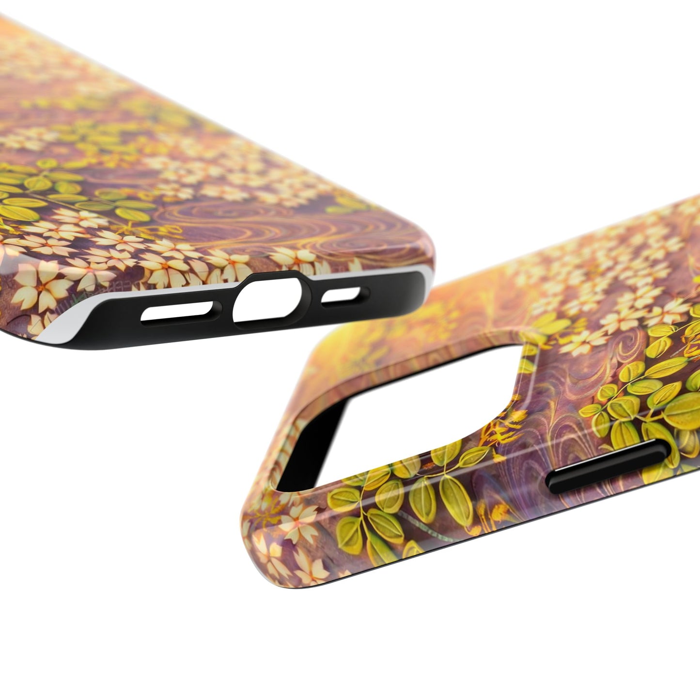 Sakura River Morning Light Phone Case – Japanese Chiyogami Inspired