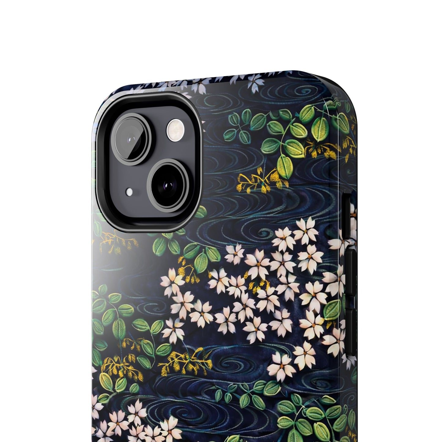 Sakura River Night Phone Case – Japanese Chiyogami Inspired Design