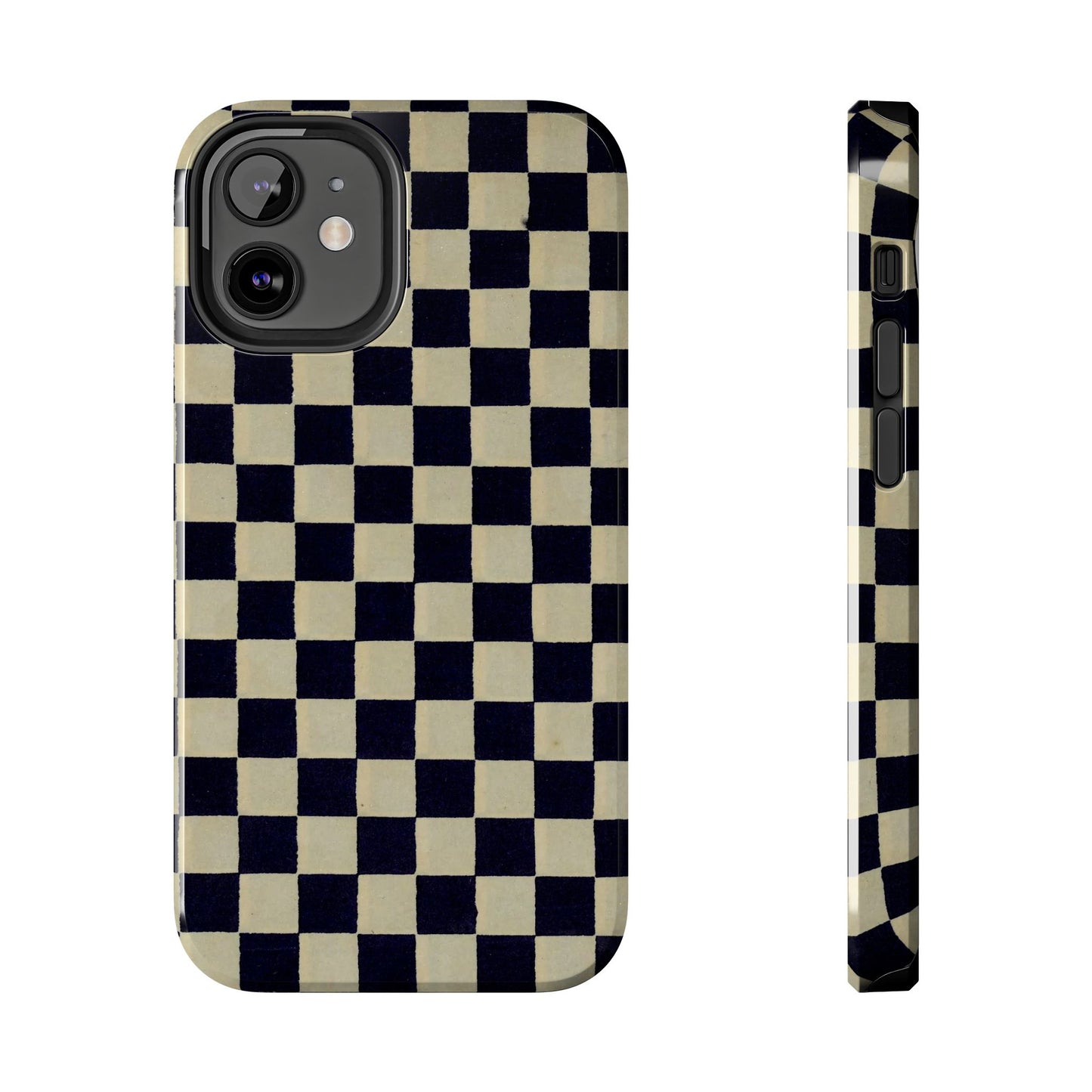 Ichimatsu Check Phone Case | Japanese Chiyogami Art | Taisho Modern Design 1926