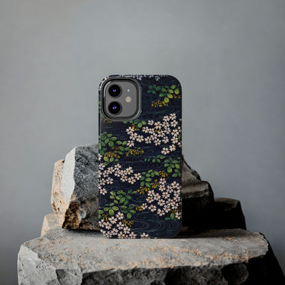 Sakura River Night Phone Case – Japanese Chiyogami Inspired Design