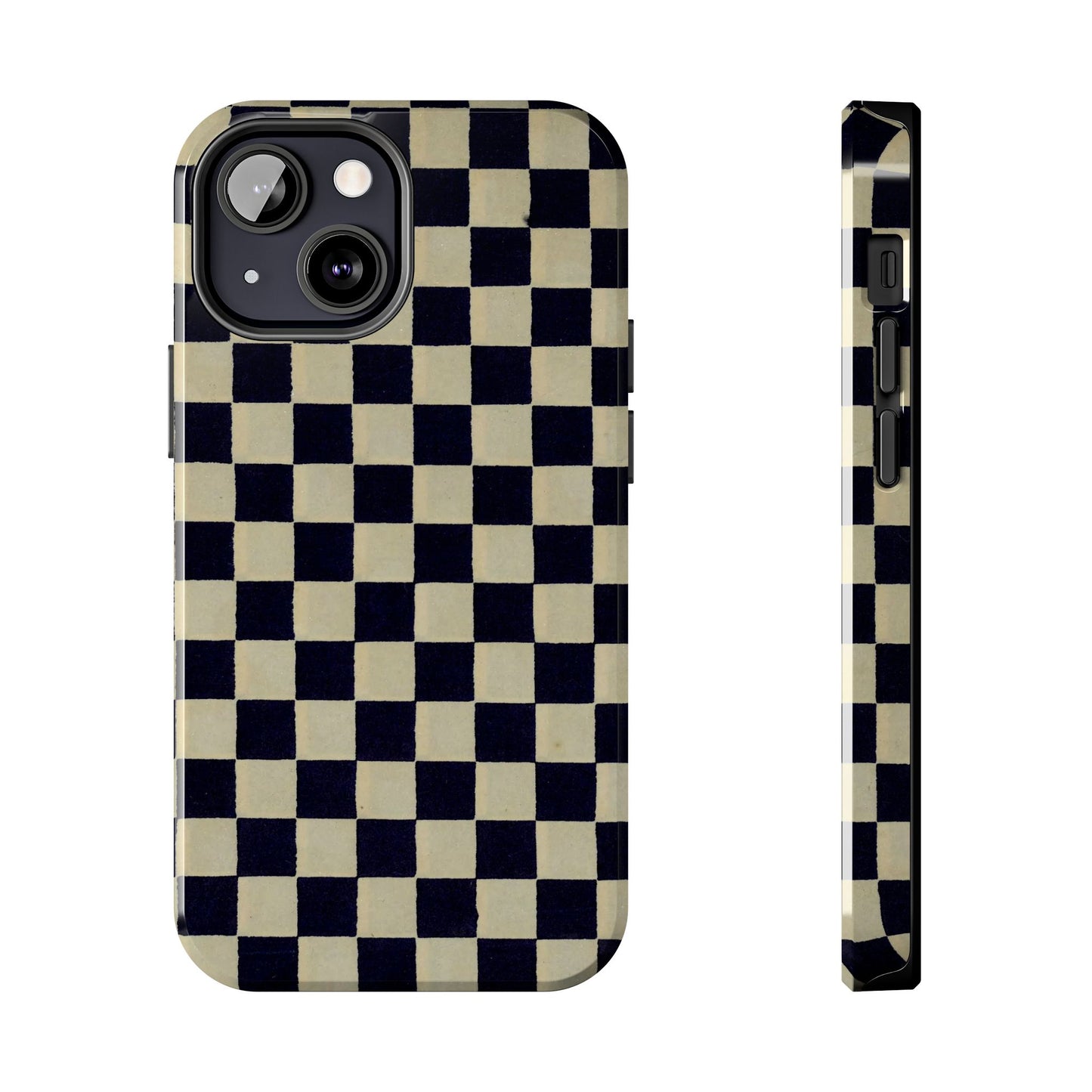 Ichimatsu Check Phone Case | Japanese Chiyogami Art | Taisho Modern Design 1926