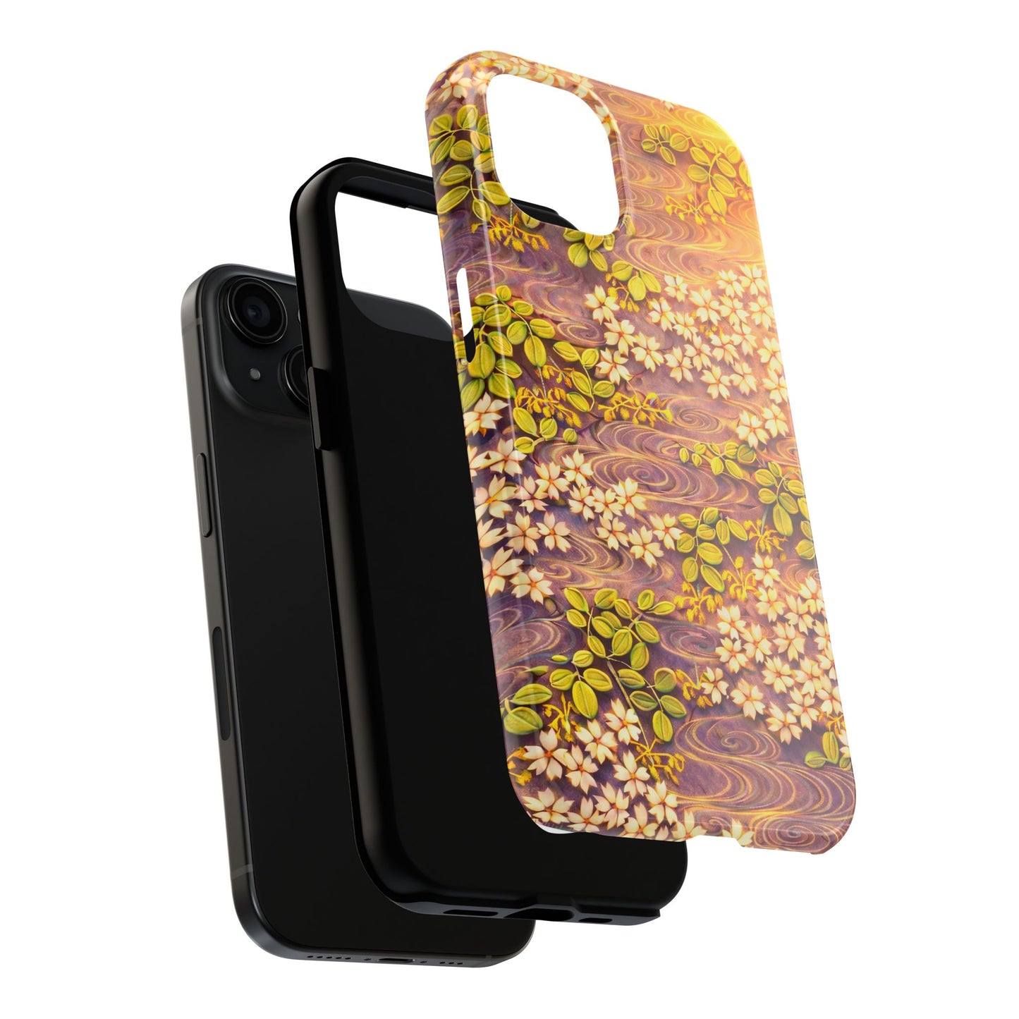Sakura River Morning Light Phone Case – Japanese Chiyogami Inspired