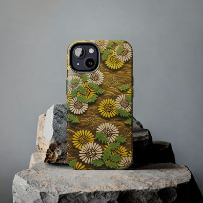 Japanese Dandelion Morning Glow Tough Phone Case | Kamisaka Sekka 1901 | Meiji Era Art