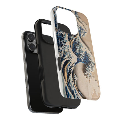 Great Wave 3D Shadow Relief Tough Phone Case – Hokusai Japanese Art
