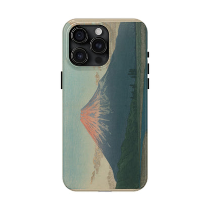 Red Fuji Japanese Ukiyo-e Phone Case - Hokusai Mount Fuji Art Cover