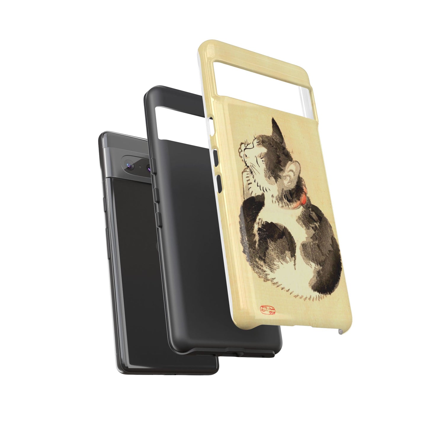 Sleeping Cat iPhone Case | Meiji Era Japanese Ink Painting | Ukiyo-e Art Phone Case | Vintage Japan Cat Gift