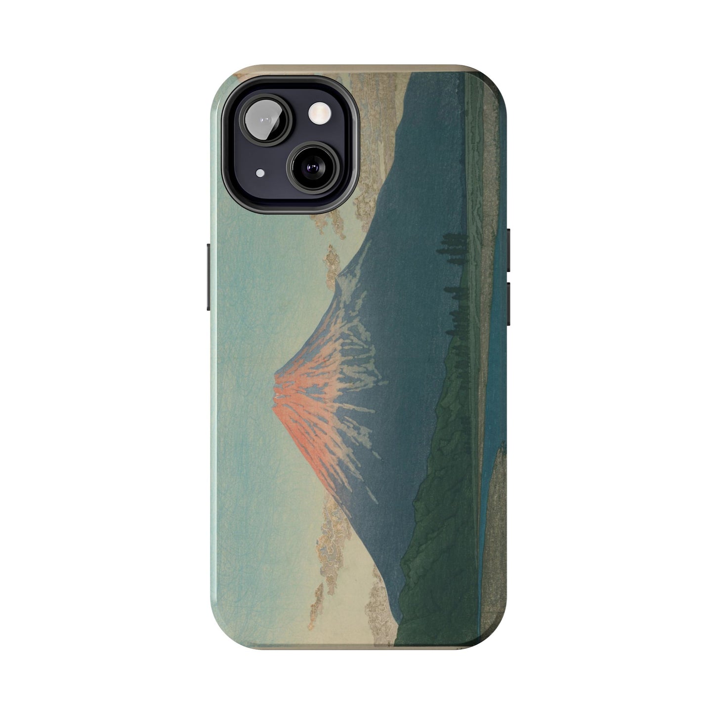 Red Fuji Japanese Ukiyo-e Phone Case - Hokusai Mount Fuji Art Cover