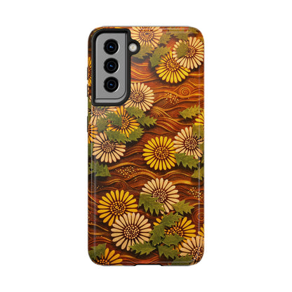 Japanese Dandelion Sunset Glow Tough Phone Case | Kamisaka Sekka 1901 | Meiji Era Art