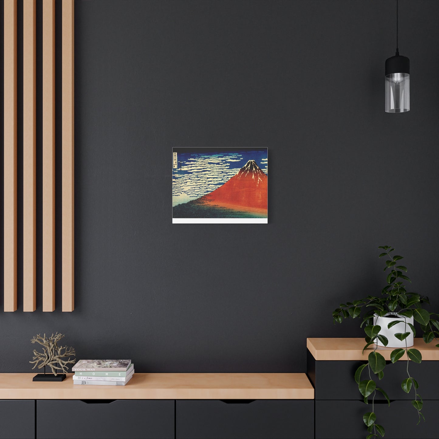 Red Fuji Canvas Print - Hokusai Fine Wind Clear Morning Japanese Ukiyo-e Wall Art