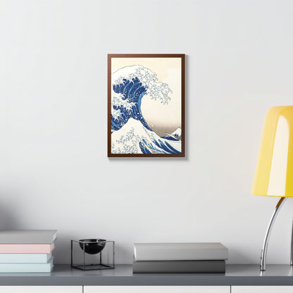 The Great Wave off Kanagawa – Katsushika Hokusai |  Japanese Ukiyo-e Fine Art Framed Poster |  Vintage Wall Art Print