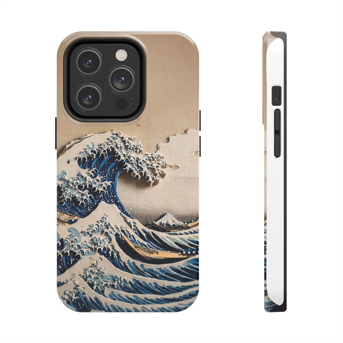 Japanese Great Wave Phone Case | Hokusai Katsushika 3D Art | Edo Era Masterpiece | Fuji Mountain