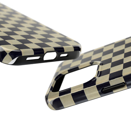 Ichimatsu Check Phone Case | Japanese Chiyogami Art | Taisho Modern Design 1926