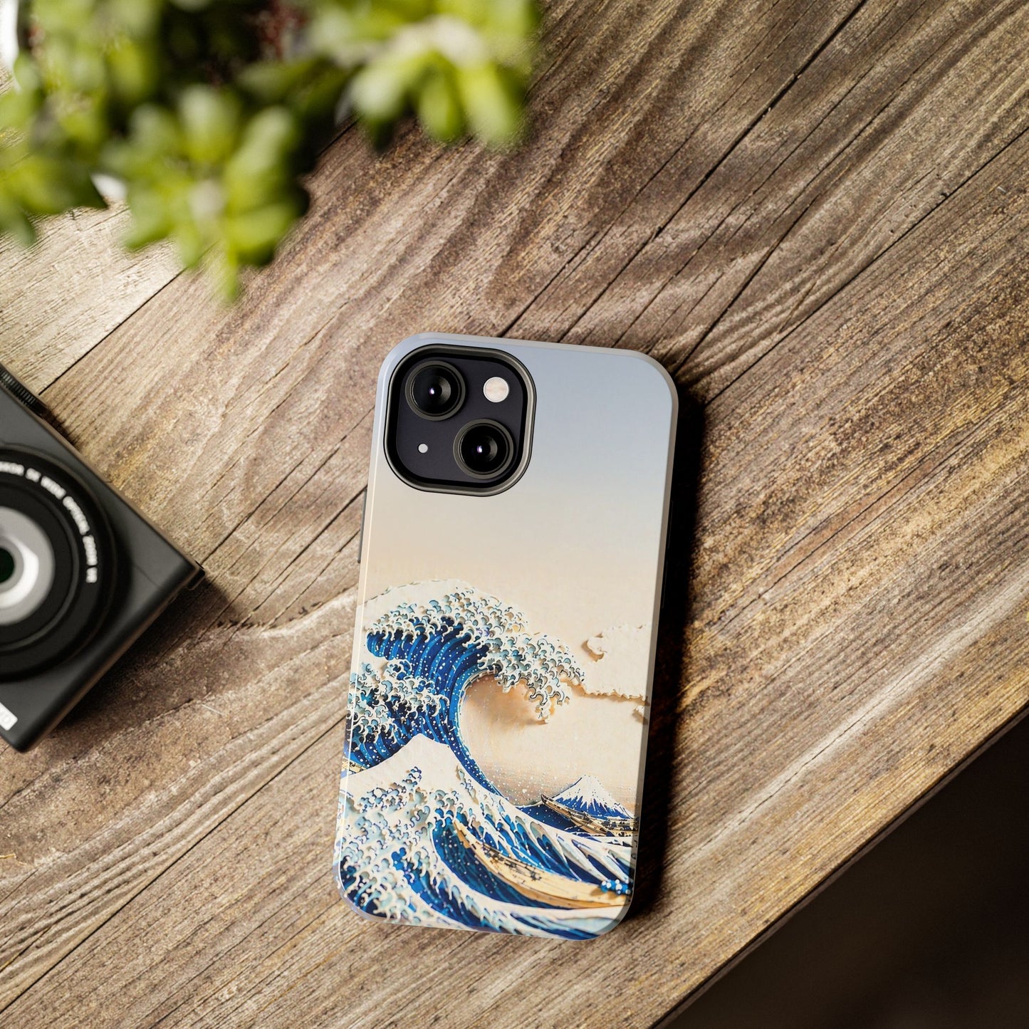 Japanese Great Wave Morning Glow Phone Case | Hokusai 3D Art | Edo Era Masterpiece