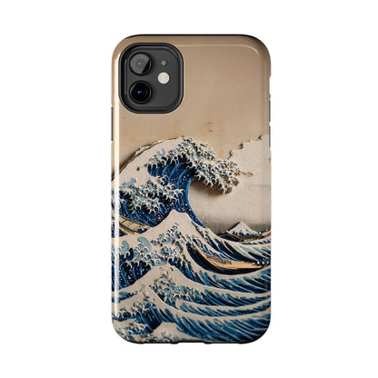 Japanese Great Wave Phone Case | Hokusai Katsushika 3D Art | Edo Era Masterpiece | Fuji Mountain