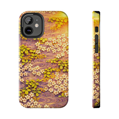 Sakura River Morning Light Phone Case – Japanese Chiyogami Inspired