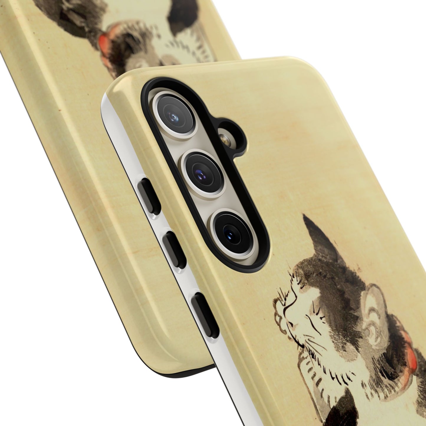 Sleeping Cat iPhone Case | Meiji Era Japanese Ink Painting | Ukiyo-e Art Phone Case | Vintage Japan Cat Gift