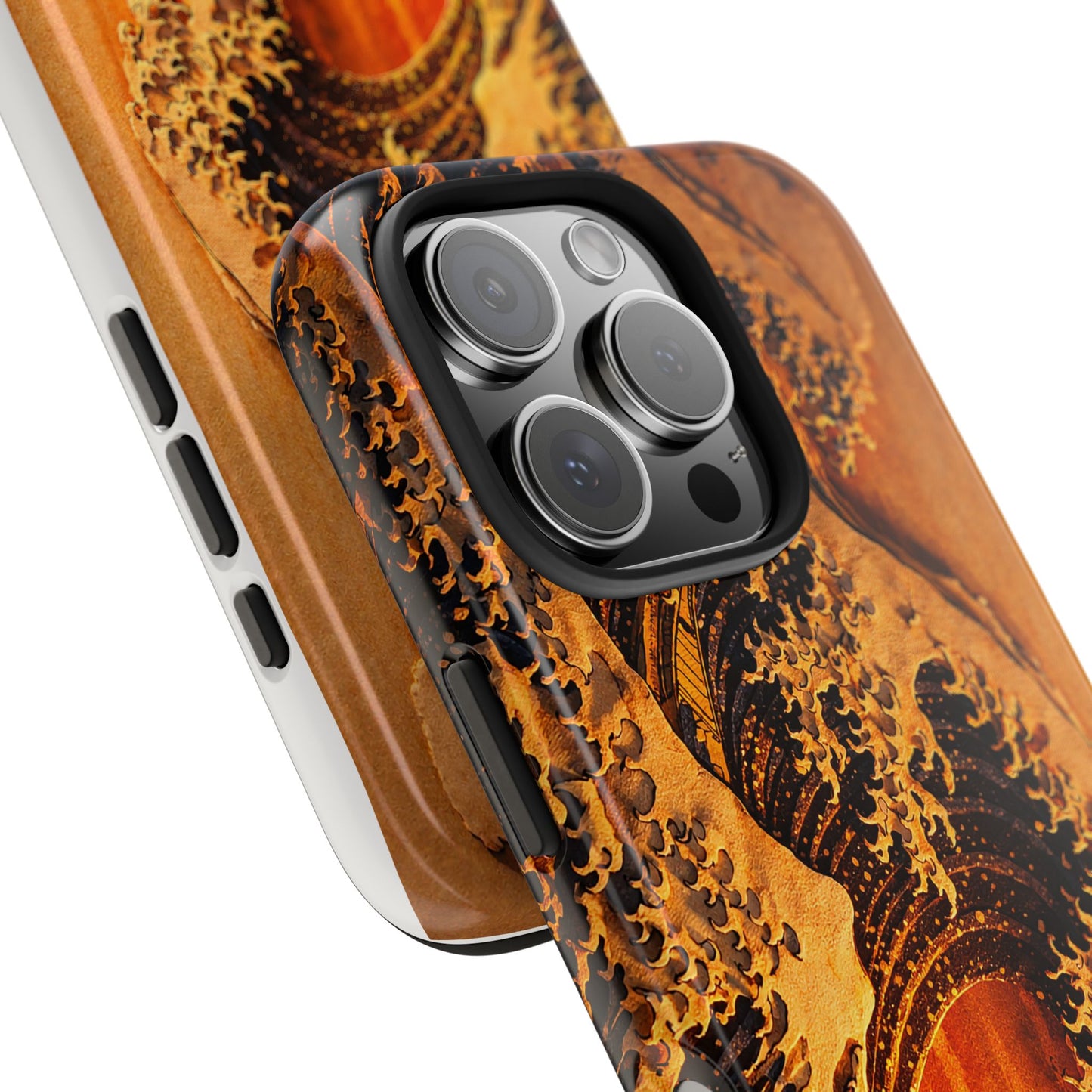 Golden Wave Tough Phone Case – Hokusai Sunset Japanese Art