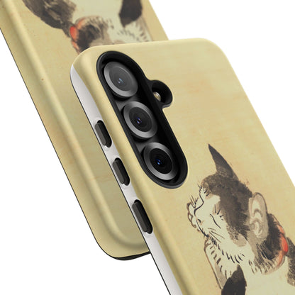Sleeping Cat iPhone Case | Meiji Era Japanese Ink Painting | Ukiyo-e Art Phone Case | Vintage Japan Cat Gift