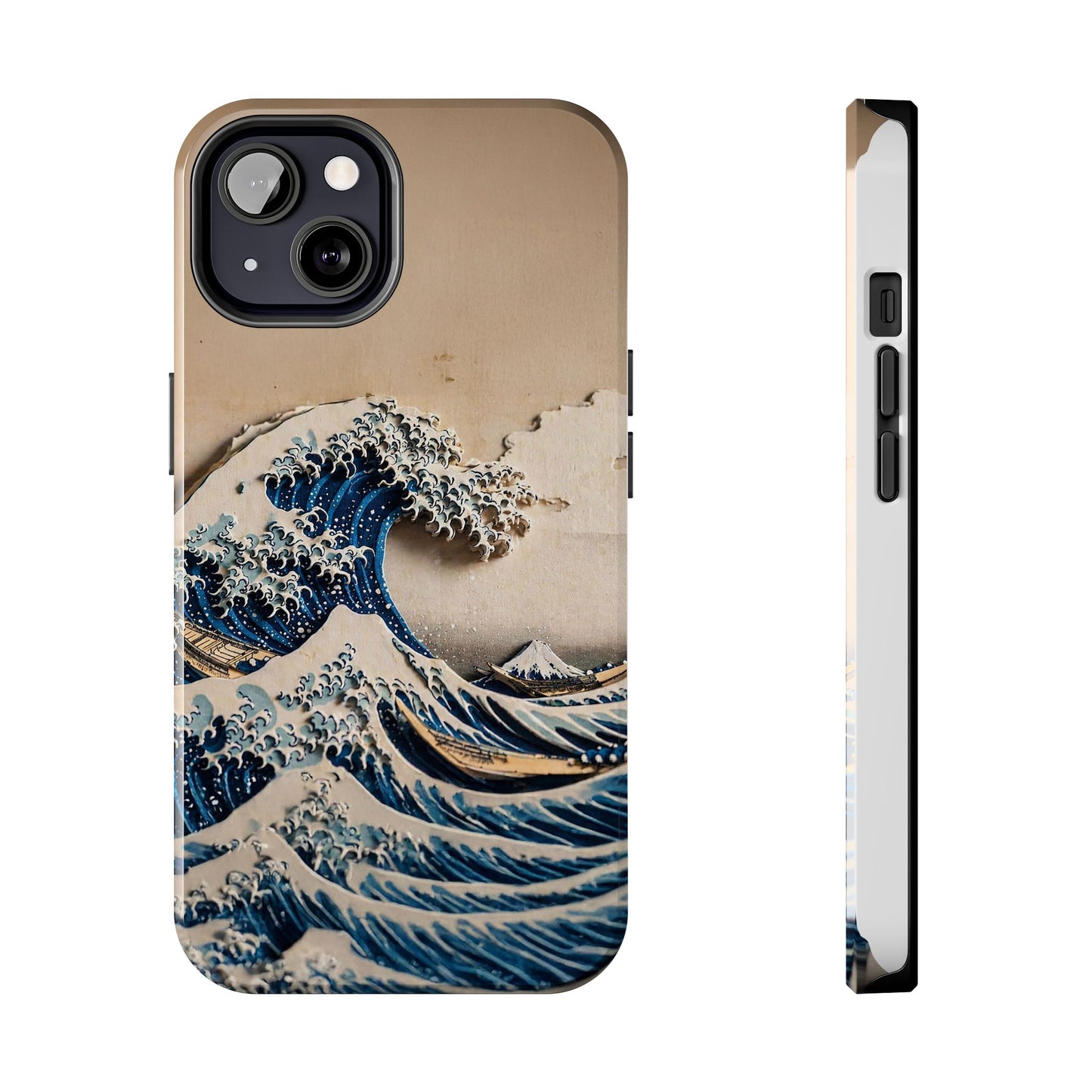 Japanese Great Wave Phone Case | Hokusai Katsushika 3D Art | Edo Era Masterpiece | Fuji Mountain