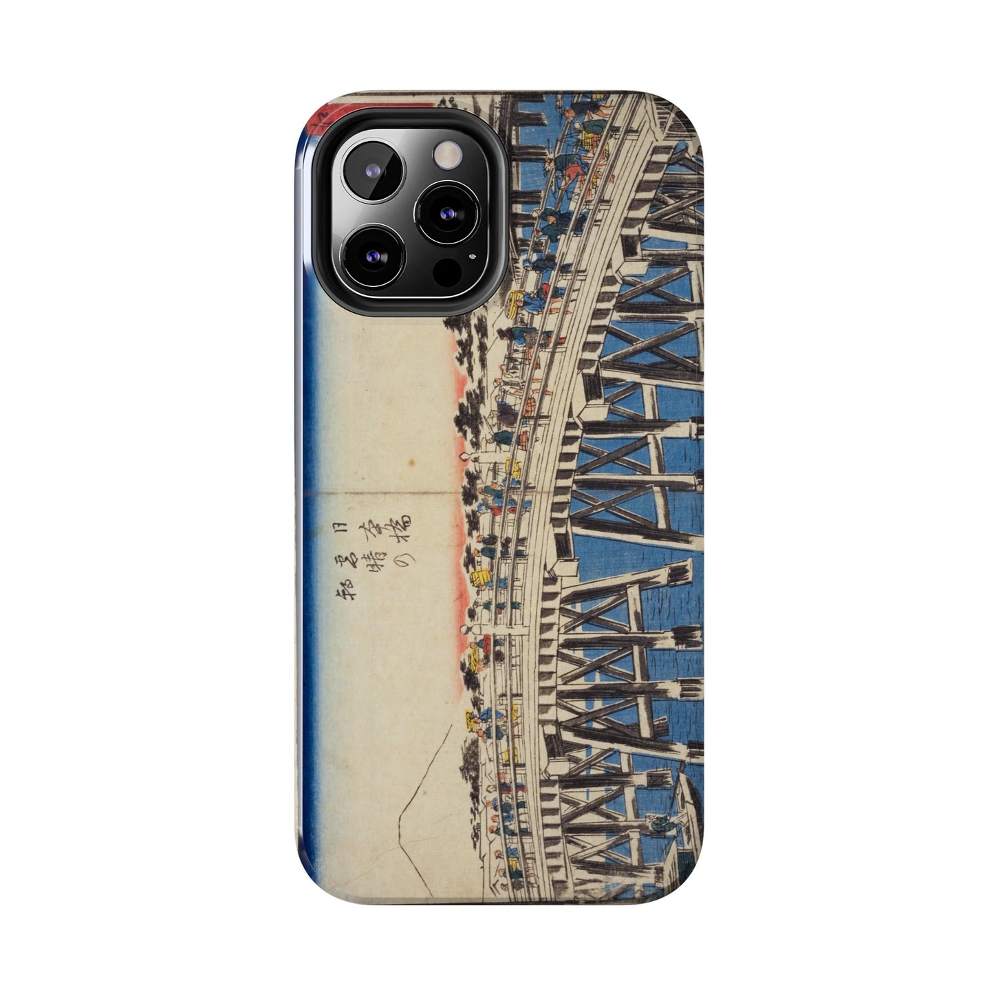 浮世絵ブリッジ・ミニマルスマホケース Ukiyo-e Bridge Minimalist Phone Case