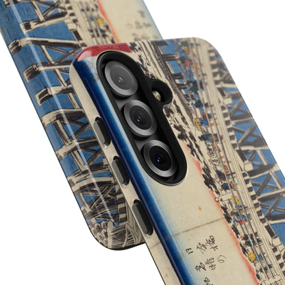 浮世絵ブリッジ・ミニマルスマホケース Ukiyo-e Bridge Minimalist Phone Case