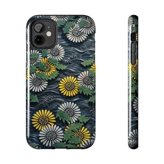 Japanese Dandelion Moonlight Tough Phone Case | Kamisaka Sekka 1901 | Meiji Era Art
