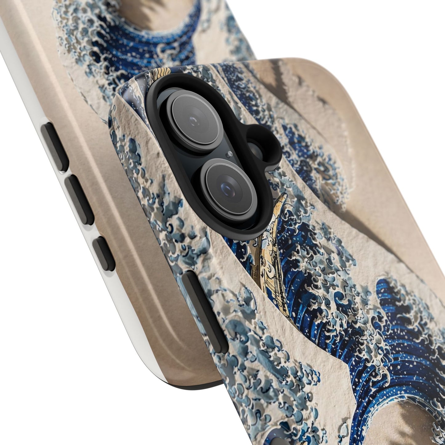Great Wave 3D Embossed Tough Phone Case – Hokusai Japanese Art