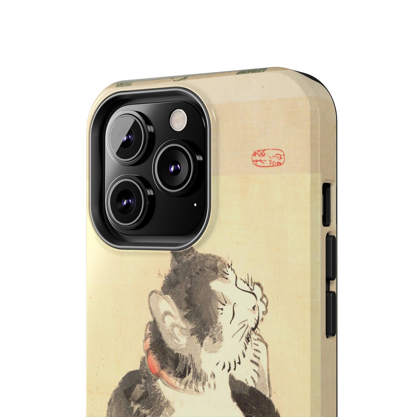 Sleeping Cat Japanese Art Phone Case | Meiji Era Bairei Kono Woodblock | Vintage Cat Illustration 1887
