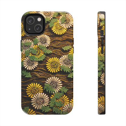 Japanese Dandelion Tough Phone Case | Kamisaka Sekka Zuanbyakushu 1901 | Meiji Era Art