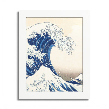 The Great Wave off Kanagawa – Katsushika Hokusai |  Japanese Ukiyo-e Fine Art Framed Poster |  Vintage Wall Art Print
