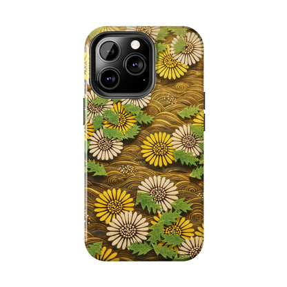 Japanese Dandelion Morning Glow Tough Phone Case | Kamisaka Sekka 1901 | Meiji Era Art