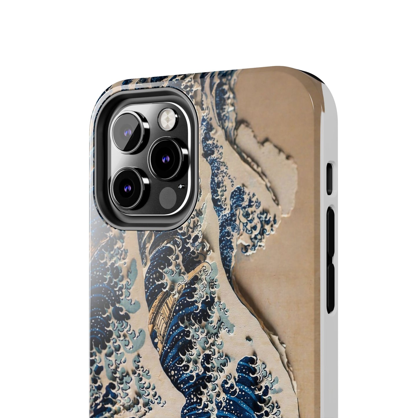 Great Wave 3D Shadow Relief Tough Phone Case – Hokusai Japanese Art