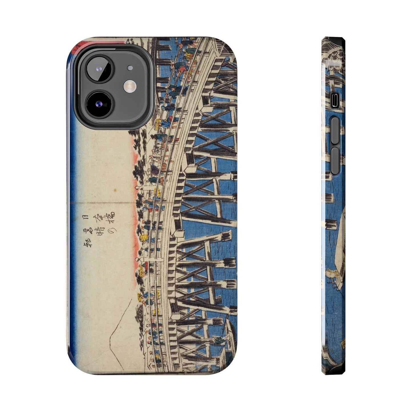 浮世絵ブリッジ・ミニマルスマホケース Ukiyo-e Bridge Minimalist Phone Case