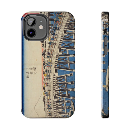 浮世絵ブリッジ・ミニマルスマホケース Ukiyo-e Bridge Minimalist Phone Case