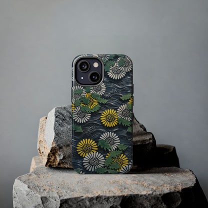 Japanese Dandelion Moonlight Tough Phone Case | Kamisaka Sekka 1901 | Meiji Era Art