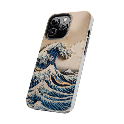 Japanese Great Wave Phone Case | Hokusai Katsushika 3D Art | Edo Era Masterpiece | Fuji Mountain